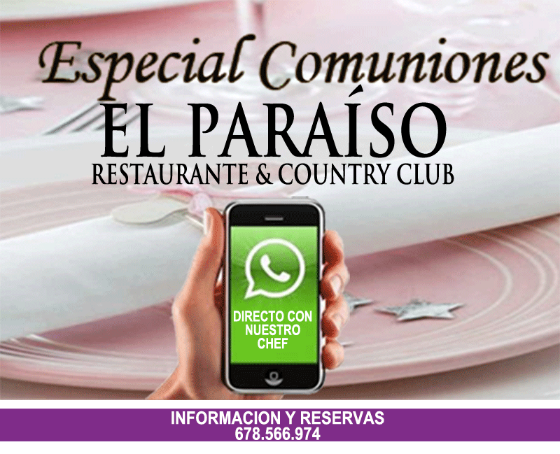 Celebrating The First Holy Communion or The First Communion in Estepona, in Marbella, in San Pedro Alcantara